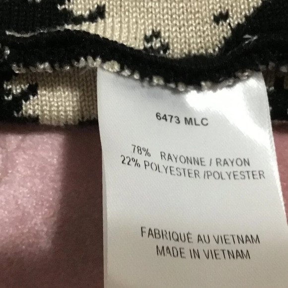 TAYLOR HOUNDSTOOTH Black & White Fit & Flare Dress SIZE S - Picture 8 of 8